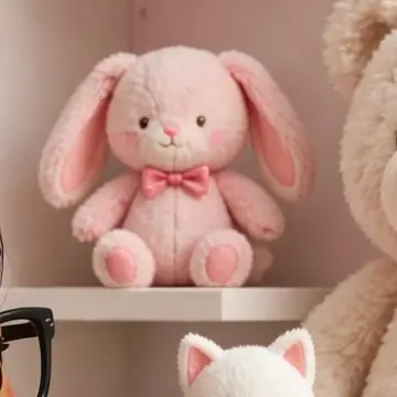 The Pink Bunny — a blush bunny with a bow